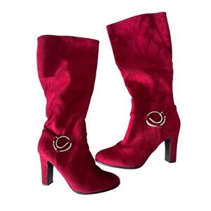 Impo.Red Olson Knee High Boots Women's Size 11M Faux Suede Christmas Boot